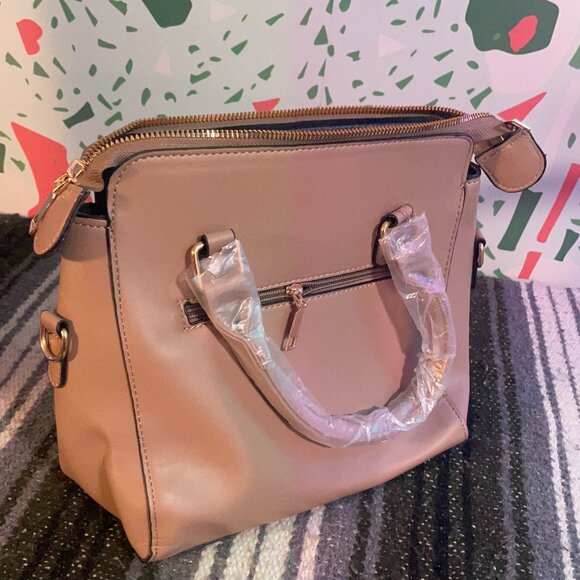 Unbranded Tan Floral Bag - NWOT - Picture 2 of 4